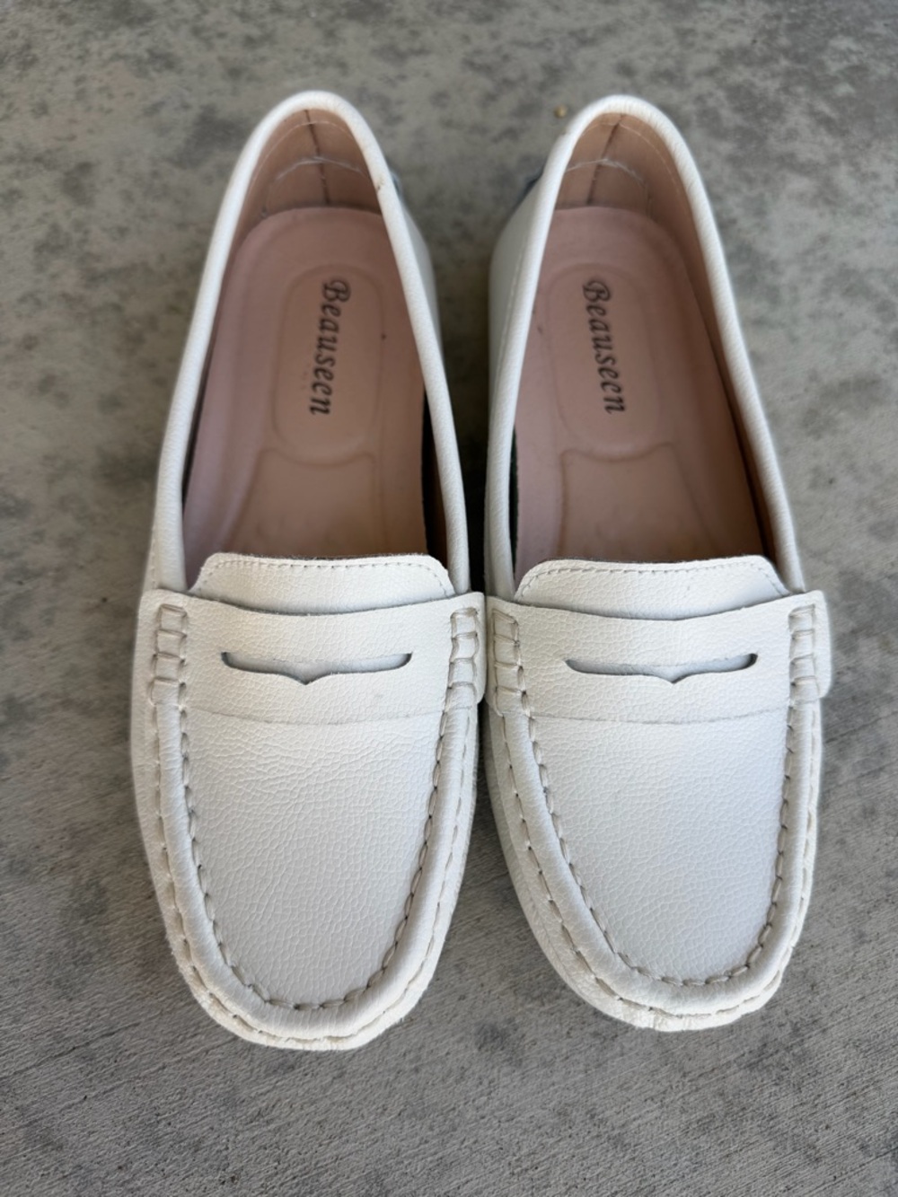 White Women's Penny Loafers